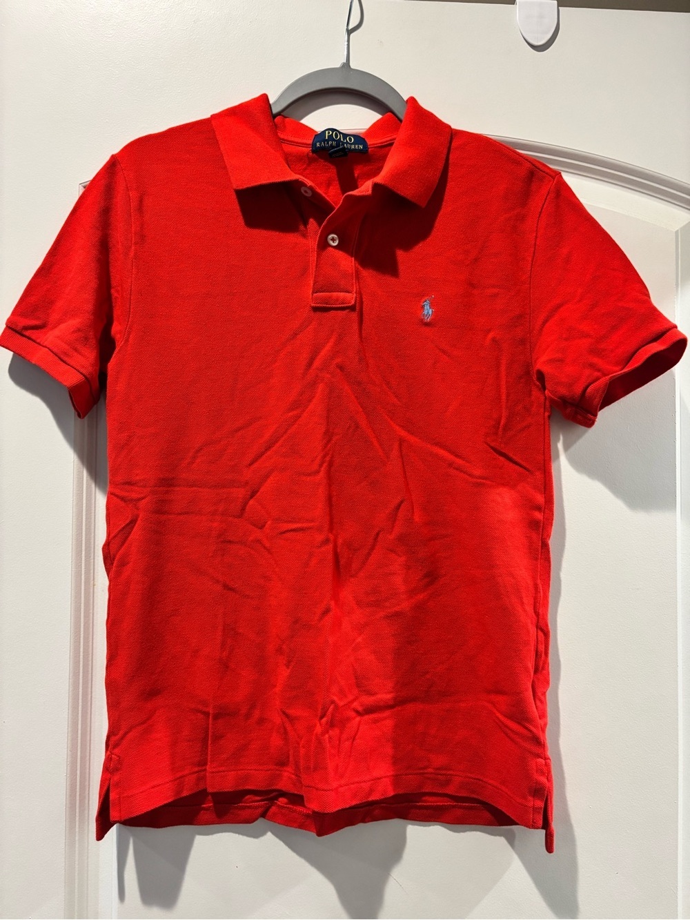 Polo by Ralph Lauren Bright Orange Short-Sleeve Polo with Embroidered Pony